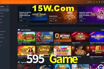 Interface moderna da plataforma 595 Game